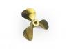 Brass Propeller (Classic) - 3 Blade - 40mm - M4 - LH
