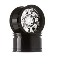 Axial 3.8 Raceline Monster Wheels (Chrome/Black) (2)