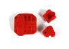 Axial AR44 Differential Cover and Link Mounts (Red)