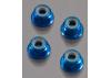 Axial M4 Serrated Nylon Lock Nut (Blue) (4)