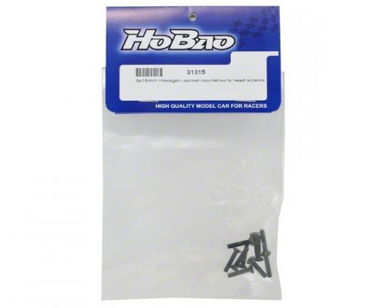 Hobao M3X15mm Hex Socket Countersunk Screws