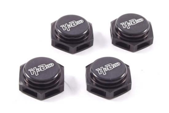 Hobao Wheel Hex Hubs (4) Black