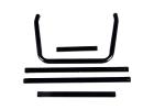 Hobao Hyper Front/Middle Cage Tube (Black)