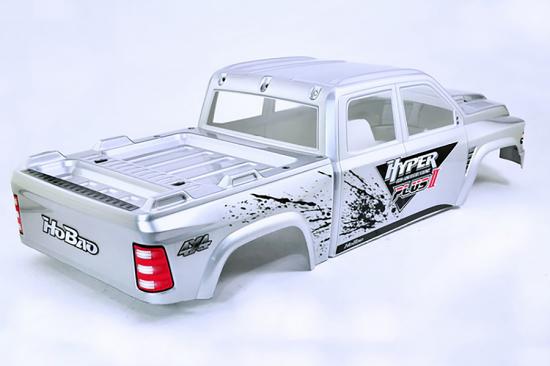 Hobao Hyper MT Plus II Printed Body Shell - Silver White