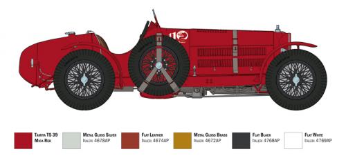 Italeri Alfa Romeo 8C 2300 Roadster 1:12