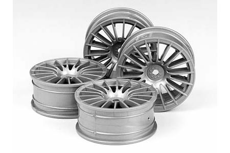 Tamiya Medium Narrow 18 Spoke Wheels Clr