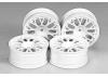 Tamiya M Narrow White Mesh Wheels X 2 Clr