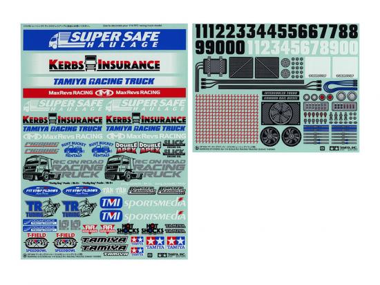 Tamiya Marking Sticker (Racing Truck)