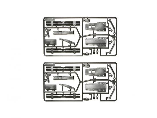Tamiya Chrome Matt Axle For Semi Trailer