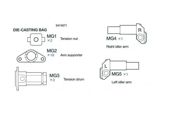 Tamiya Die-Casting Bag For 56009