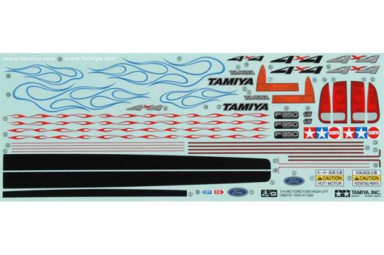 Tamiya Sticker For 58372