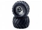 Tamiya Front Tire + Wheel (2) For 58242