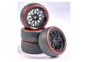 CARSON 1:10 Wheel Set Drift (4) black/red
