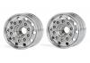 Tamiya Front Wheel Wide Silver (2)