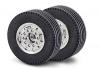 Tamiya Front Wheel Wide Chrome (2)