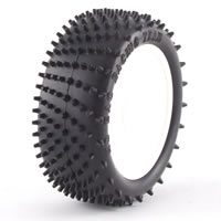 Hobao Directional Spike Tyre Set (4) - Mounted White