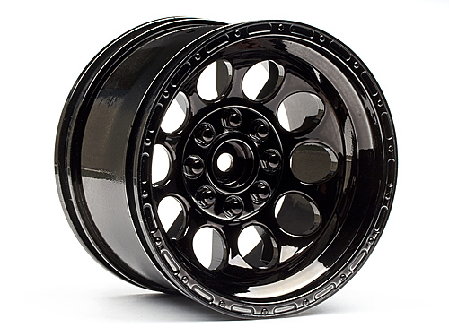 HPI Bullet Pepper-Pot Wheels Black Chrome (2)