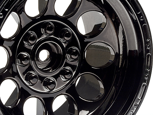 HPI Bullet Pepper-Pot Wheels Black Chrome (2)