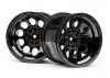 HPI Bullet Pepper-Pot Wheels Black Chrome (2)