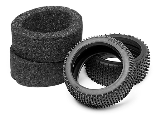 EL85001:- HPI Trekker 1:8 Buggy Tyres And Foams - S Medium Compound - 1 Pair
