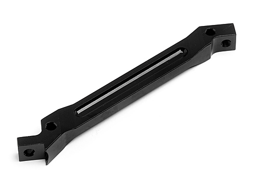 Aluminium. Front Chassis Anti Bending Rod Trophy Series (Black) (Replaces 101148)