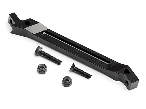 Aluminium. Front Chassis Anti Bending Rod Trophy Series (Black) (Replaces 101148)