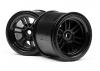HPI FT01 Wheel Set (Black/Front 2Pcs/Rear 2Pcs)