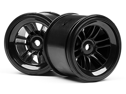 HPI FT01 Wheel Set (Black/Front 2Pcs/Rear 2Pcs)