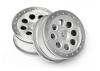 HPI ST-8 Matte Chrome Wheels - 0mm Offset - 1 Pair