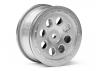 HPI ST-8 Matte Chrome Wheels - 0mm Offset - 1 Pair