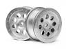 HPI ST-8 Matte Chrome Wheels - 0mm Offset - 1 Pair