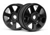HPI V7 1:8 Buggy Wheel (42x83mm) - Black - 1 Pair