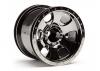HPI Savage XS Warlock Wheels - Black Chrome - 2.2in - 1 Pair