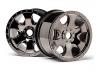 HPI Warlock Savage 17mm Hex Wheels - Black Chrome