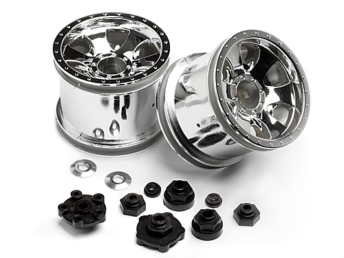 HPI Warlock 2.2 Wheels (2) - Chrome