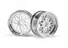 HPI HRE C90 26mm Wheels - Chrome/White - 6mm Offset (1 Pair)