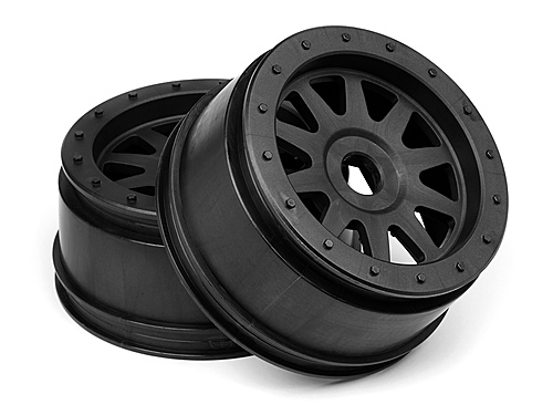 HPI Tr-10 Glue-Lock Wheel Black (120X60mm/2Pcs)