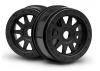 HPI Tr-10 Glue-Lock Wheel Black (120X60mm/2Pcs)