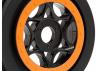 HPI Apache AH-64 Wheels - Black/Orange (42x83mm/2pcs)
