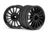 HPI WR8 Tarmac On Road Wheels - 57 x 35mm - Black (2)