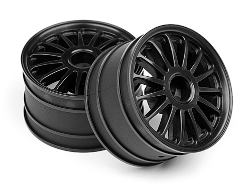 HPI WR8 Tarmac On Road Wheels - 57 x 35mm - Black (2)