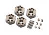 HPI Hard Anodized Alloy Locking Wheel Hexes - 12mm for HPI WR8, etc