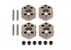 HPI Hard Anodized Alloy Locking Wheel Hexes - 12mm for HPI WR8, etc