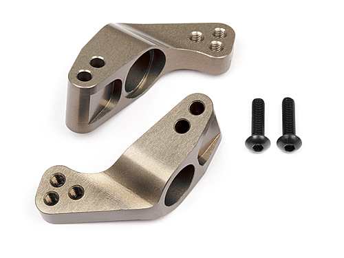 HPI Hard Anodized Alloy Rear Hub Carriers (0 Degree) for WR8 / Bullet