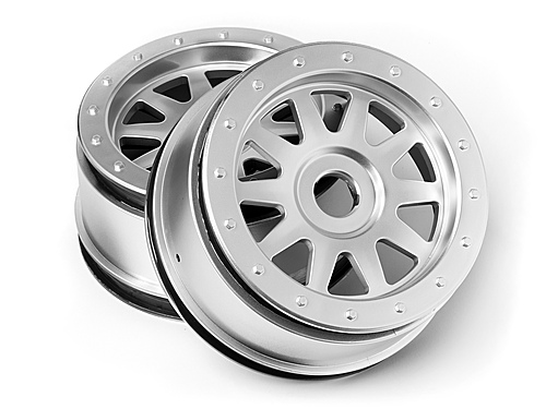 HPI Tr-10 Glue-Lock Wheel Matte Chrome (120X60mm/2Pcs)