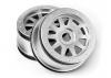 HPI Tr-10 Glue-Lock Wheel Matte Chrome (120X60mm/2Pcs)