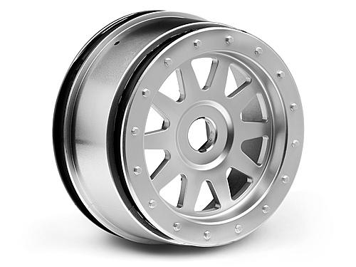 HPI Tr-10 Glue-Lock Wheel Matte Chrome (120X60mm/2Pcs)