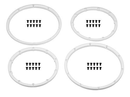 HPI Baja Bead Lock Rings - White - 1 Pair (Fits 2 Wheels)