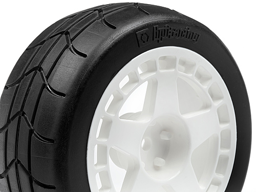 HPI WR8 Gymkhana Tyres Assembled on Fifteen52 TurboMac White Wheels - 1 Pair