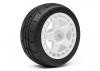 HPI WR8 Gymkhana Tyres Assembled on Fifteen52 TurboMac White Wheels - 1 Pair